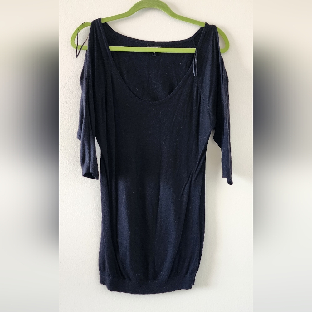 Vintage EXPRESS Black Cold Shoulder Top